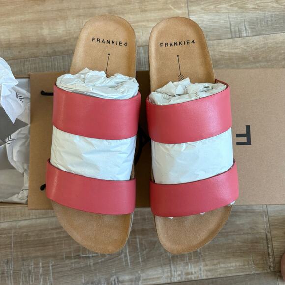 FRANKIE4 Maria III Sandals Coral Pink Size 9 - Picture 4 of 5